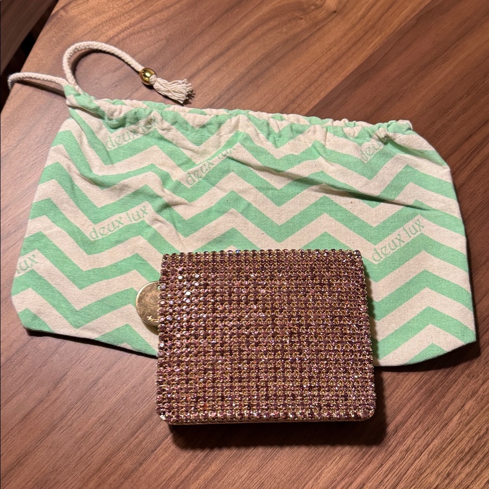 Deux Lux Sparkling Pink Rhinestone Clutch